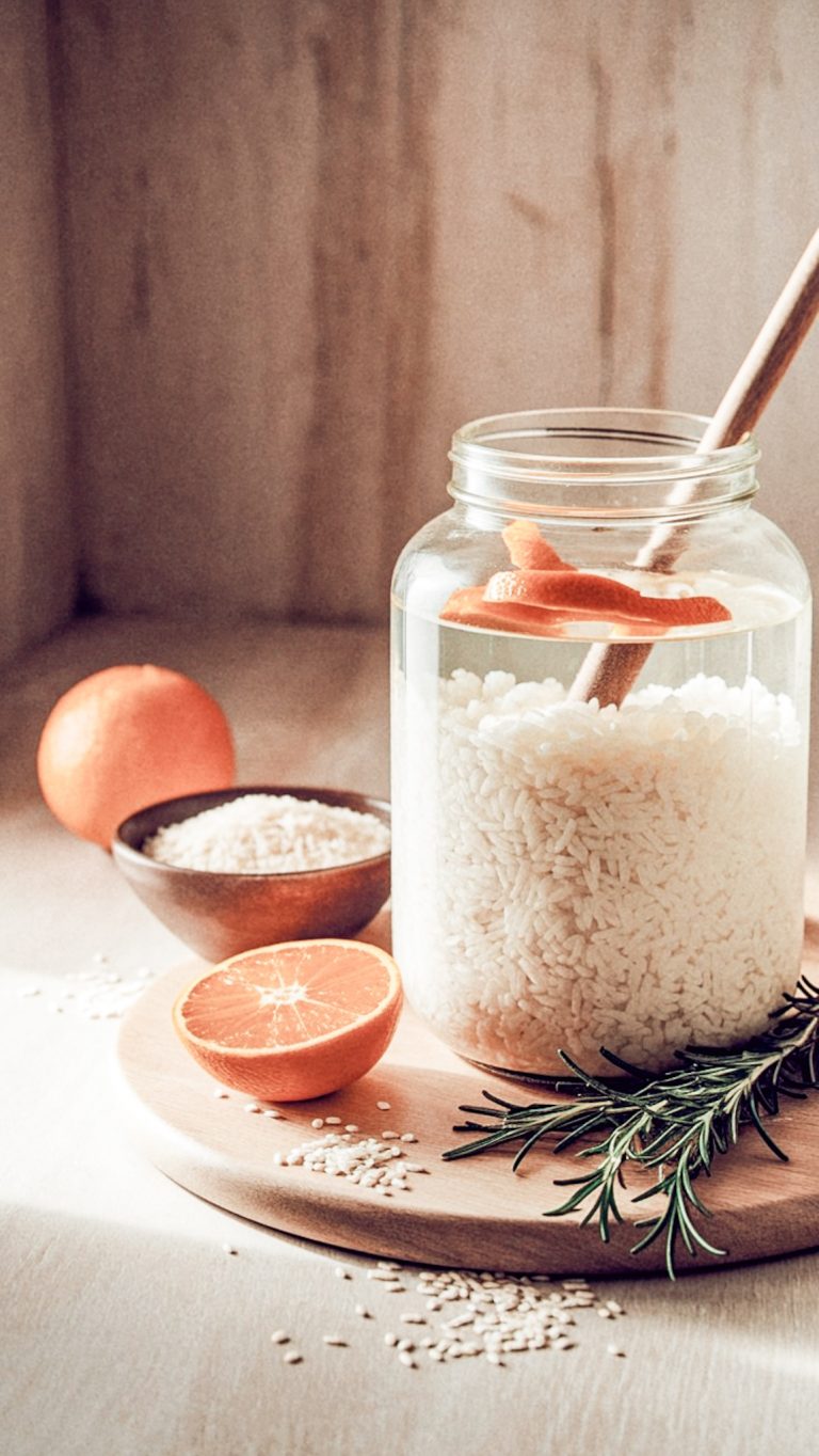 How to Make Fermented Rice Water for Hair (Exact Recipe I Use)
