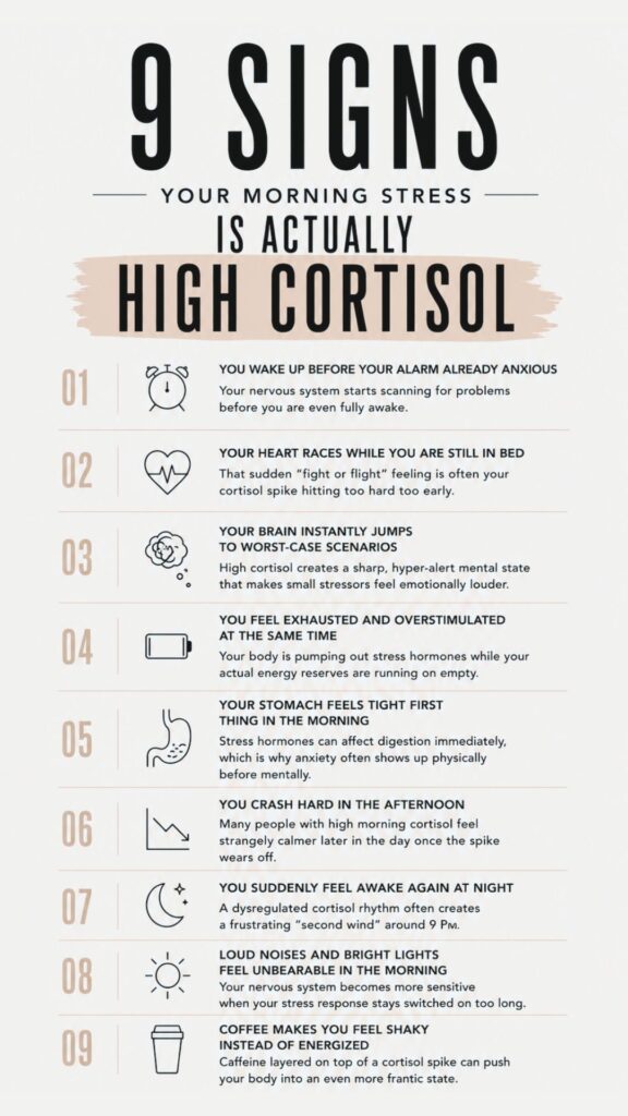High Cortisol In The Morning: Why You Wake Up Wired Instead Of Rested | High Cortisol In The Morning: Why You Wake Up Wired Instead Of Rested |