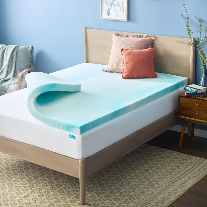 Linenspa 3-Inch Gel Swirl Memory Foam Topper